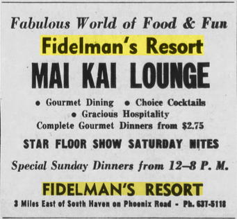 Fidelmans Resort - 1963 Ad